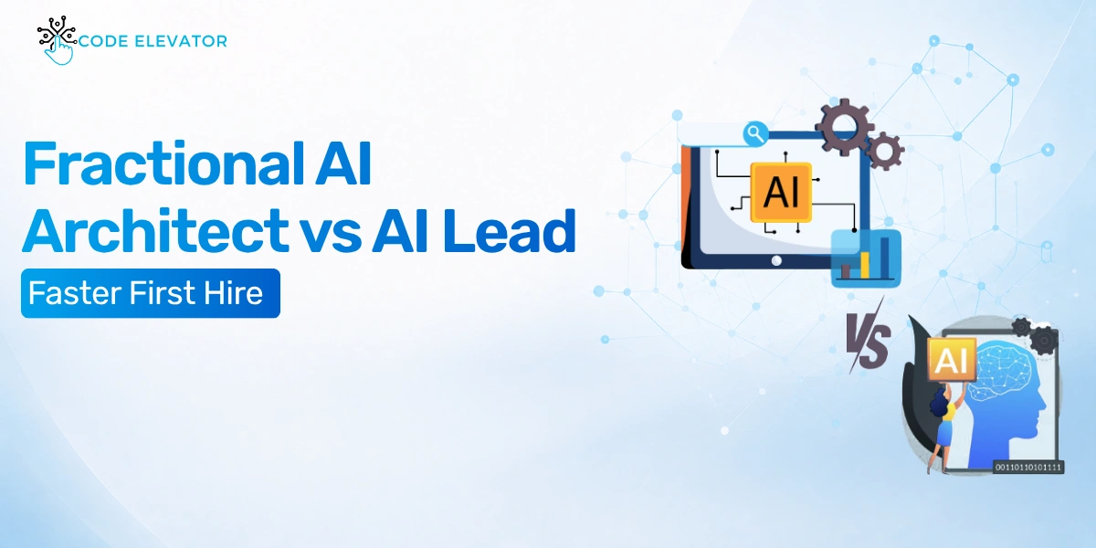 Fractional AI Architect vs AI Lead: Faster First Hire Fractional AI Architect vs AI Lead: Faster First Hire